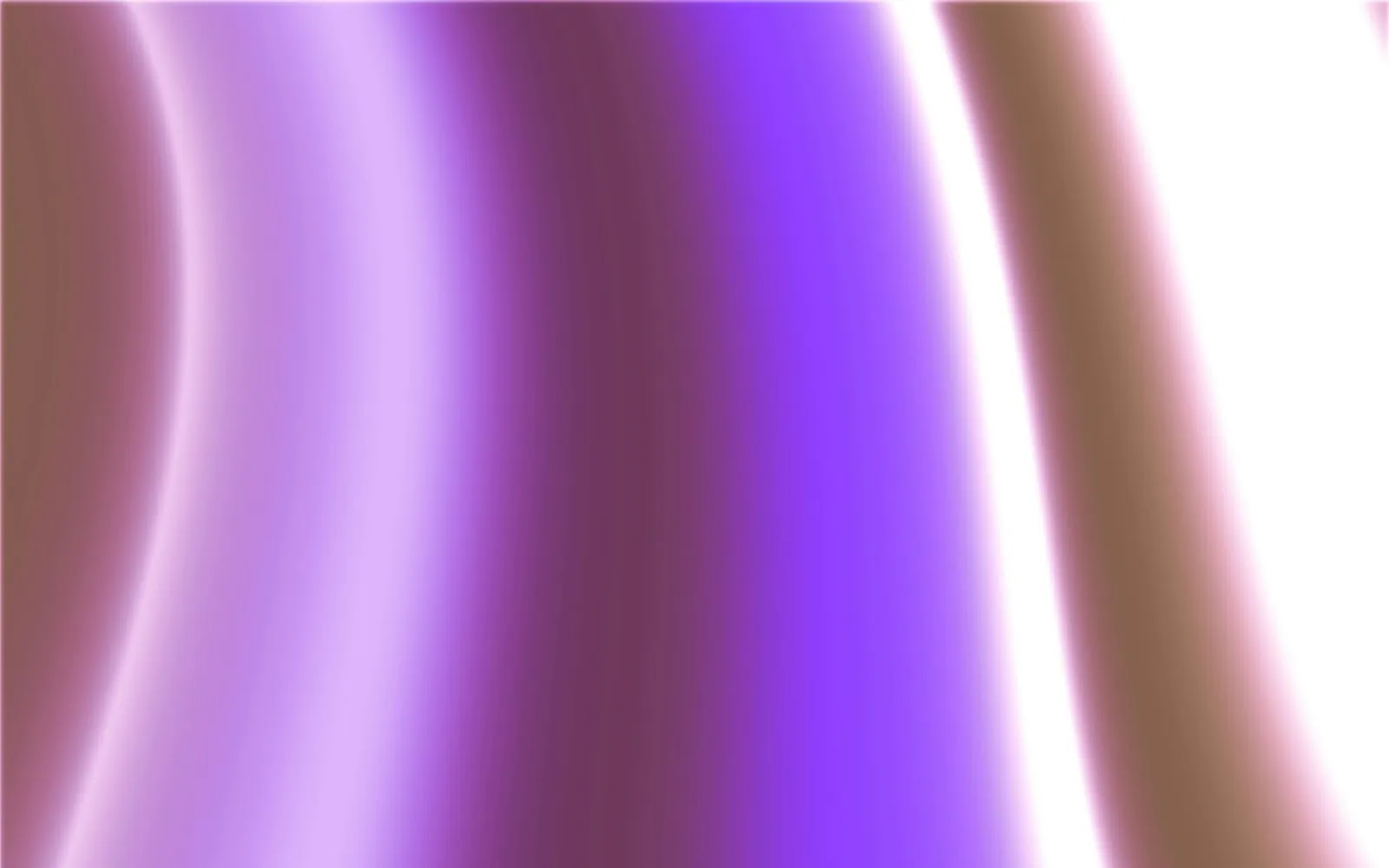 Abstract flowing waves of purple and white light