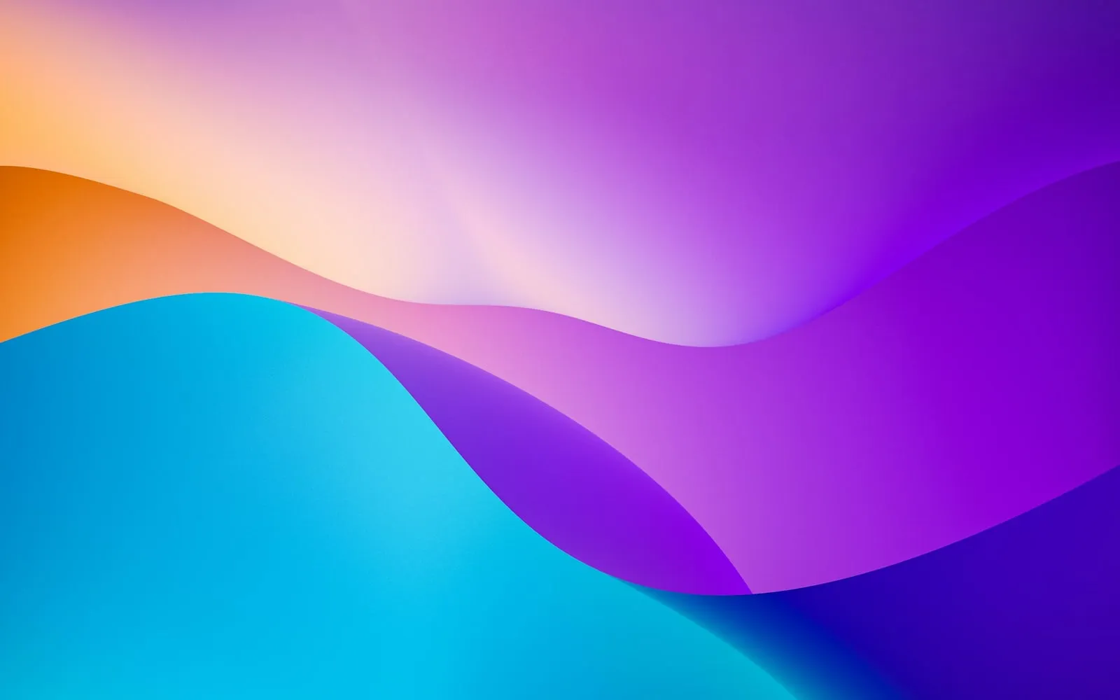 Blue, orange, and yellow abstract wallpaper
